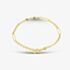 Gold Classic 9ct Yellow Gold 7.5ch Figaro Chain T-Bar Bracelet HFTC-420-9Y-7.5