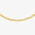 Gold Classic 9ct Yellow Gold Diamond Cut Twist Curb Chain 1.13.0463