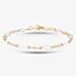 9ct Yellow Gold Two Colour Infinity Link Bracelet GBR61
