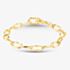 9ct Yellow Gold 7.5 Inch Diamond Cut Oval Belcher Bracelet 1.29.0502