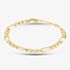 9ct Yellow Gold 8.5 Inch Figaro Chain Bracelet HF150-8.5