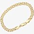9ct Yellow Gold Double Curb Chain Bracelet HGR2D100
