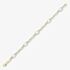 9ct Two Colour Gold Open Marquise Link Bracelet BR602-07