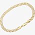 9ct Yellow Gold Flat Curb 7.5 Inch Bracelet HGR2D080 71/2~