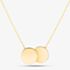 9ct Yellow Gold Double Disc Necklet 1.19.7530