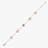 9ct Rose Gold Amethyst and Rose Quartz Bracelet CN554-07