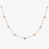 9ct Rose Gold Amethyst and Rose Quartz Necklace CN554-17