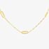 9ct Yellow Gold Paper Link Necklace 1.10.0484