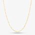 9ct Yellow Gold 18 Inch Paper Chain Necklace 1.16.0204