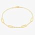 9ct Yellow Gold Paper Clip Bracelet 1.20.0442
