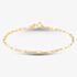 9ct Yellow Gold Paper Chain Bracelet 1.26.0201