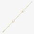 9ct Gold 7.5 Inch Interlocking Circle Disc Bracelet 111125127486
