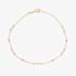 9ct Yellow Gold Freshwater Pearl Trace Chain Bracelet GB518W