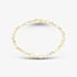 9ct Yellow Gold 7.5 Inch Heart Link Chain Bracelet HMHC-500-9Y-7.5