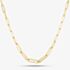 9ct Yellow Gold Elongated Oval Link Necklace CA017-18