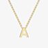 9ct Yellow Gold Mini Initial A Necklace 1.19.0150