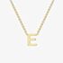 9ct Yellow Gold Mini Initial E Necklace 01.19.0154