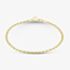 9ct Yellow Gold Diamond Cut Forzatina Chain Bracelet 1.29.0061