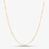 9ct Yellow Gold 18 Inch Fine Oval Link Chain Necklace GN366