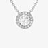 9ct White Gold Round Halo Necklet 5.19.7304
