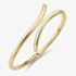 9ct Gold Plain Tube Crossover Bangle 111225127482