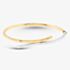 9ct Yellow Gold Two Colour Crossover Bangle BN488