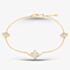 9ct Yellow Gold Mother Of Pearl Petal Bracelet 1.29.1602