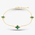 9ct Yellow Gold Malachite Petal Bracelet 1.29.1622