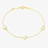 9ct Yellow Gold Mother Of Pearl Heart Bracelet 1.29.1642
