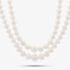 9ct Yellow Gold Two Strand Graduated Freshwater Pearl Necklace POZ827SD/FW