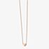 9ct Rose Gold Heart 17 Inch Necklace GN235