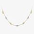 9ct Two Colour Gold Seven Link Necklace CN085-17