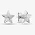 9ct White Gold Diamond Cut Star Stud Earrings 5.55.1483
