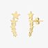 9ct Yellow Gold Five Star Stud Earrings 1.55.9409