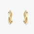 Gold Classic 9ct Yellow Gold Twist Cross Over Stud Earrings 120125147576