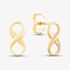 9ct Gold Infinity Stud Earrings GE2157