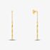 9ct Yellow Gold Faceted Bar Dropper Earrings 1.54.4959