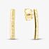 Gold Classic 9ct Yellow Gold Diamond Cut Bar Drop Earrings 1.50.0315
