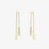 18ct Yellow Gold 0.04ct Diamond Set Barrell Drop Earrings 120225148820