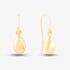 9ct Yellow Gold Teardrop Dropper Earrings GE2217