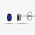 9ct White Gold Oval Sapphire Stud Earrings G40-5481-11W