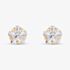 9ct Yellow Gold Crystal Flower Stud Earrings 1.58.8089