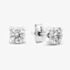 9ct White Gold Round Cubic Zirconia Stud Earrings  5.59.1860