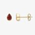 Gold Impression 9ct Yellow Gold Pear Cut Garnet Stud Earrings 120325147570