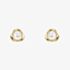 9ct Yellow Gold Freshwater Pearl Petal Setting Stud Earrings GE2499W