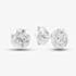 9ct White Gold Cubic Zirconia Stud Earrings 5.58.4969