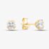 9ct Gold 4mm Round Cubic Zirconia Stud Earrings 1-58-6319
