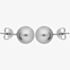 9ct White Gold 8-8.5mm Grey Freshwater Pearl Stud Earrings EOZ110RF-G