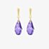 9ct Yellow Gold Purple Crystal Dropper Earrings 1.58.0046