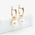 9ct Yellow Gold Round Freshwater Pearl Dropper Earrings EOZ70069YG